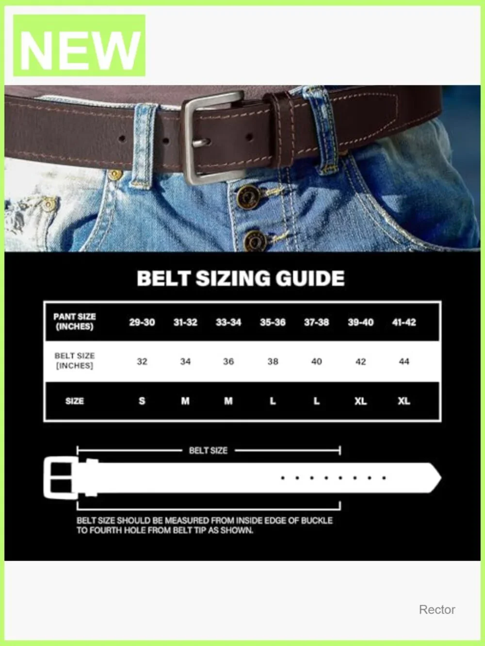 Men's Leather Casual Belt with Metal Buckle for Jeans